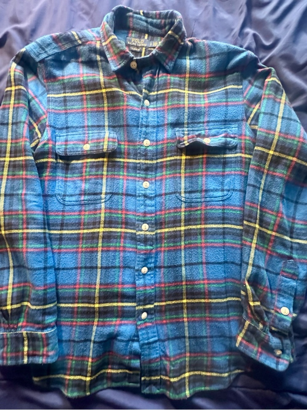 Polo by Ralph Lauren Blue Plaid Button-Up Shirt